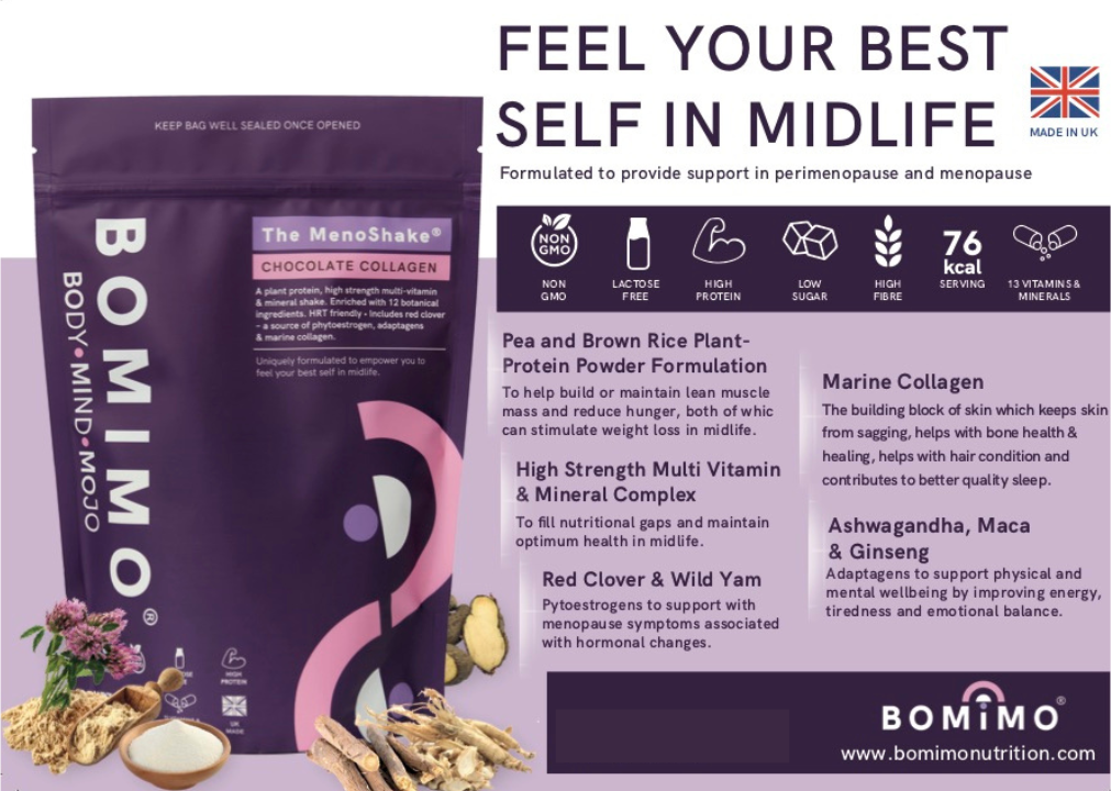 MultiNutrient Protein Shakes for Women in Menopause BOMIMO