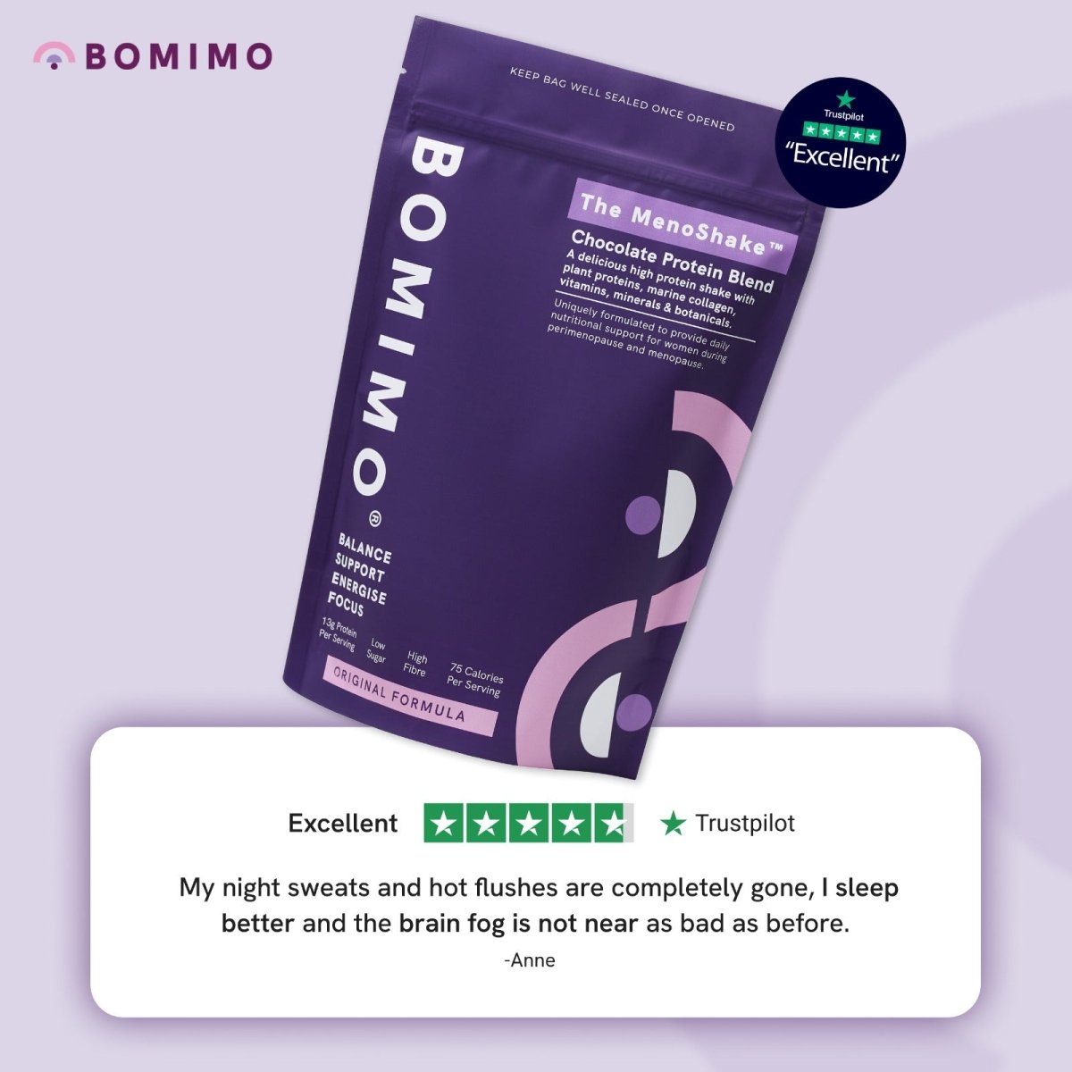 The MenoShake™ - Chocolate Collagen - BOMIMO