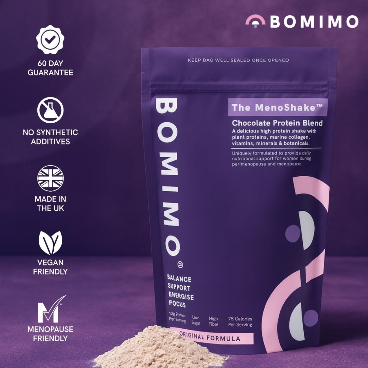 The MenoShake™ - Chocolate Collagen - BOMIMO